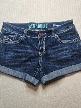 Hydraulic dark wash Gramercy denim shorts - size 13/14